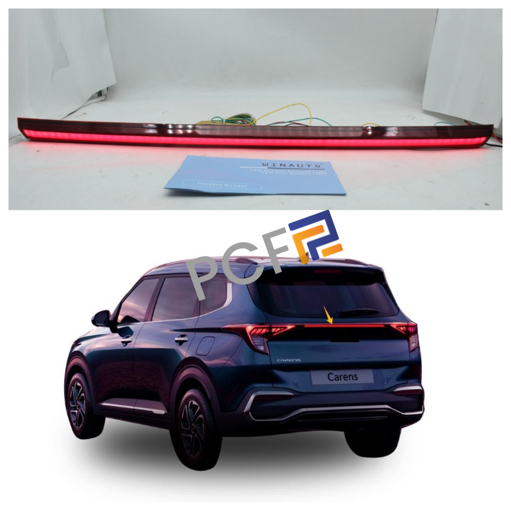 For Kia Carens 2023+  Rear Door Trunk LED Tail Light w/ Wiring Kit Trim