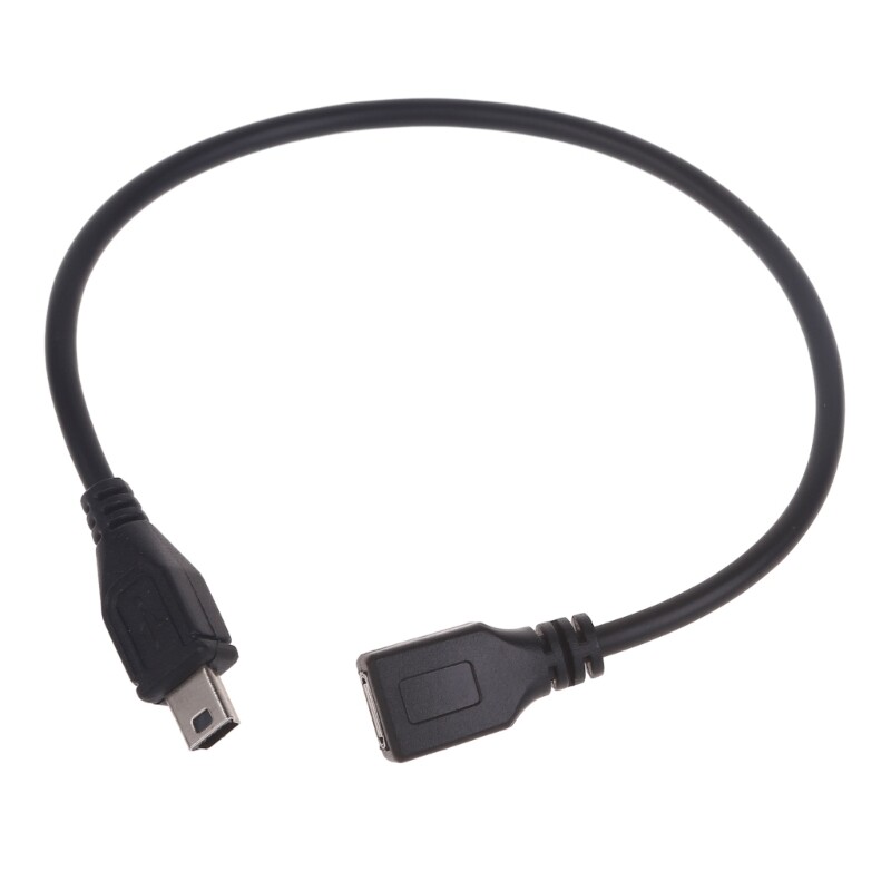 Micro USB Female to Mini USB Male Extension Cable Charging Cable Data Sync Cord