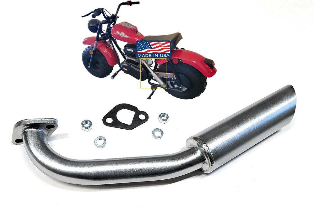 Exhaust Header for Massimo MB200 Mini Bike, Coleman BT200X, CT200U, CT200U-EX