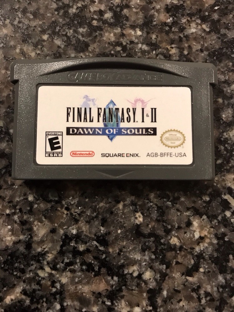 Final Fantasy Dawn of Souls 1+2 Nintendo Gameboy Advance GBA Game Cart Tested