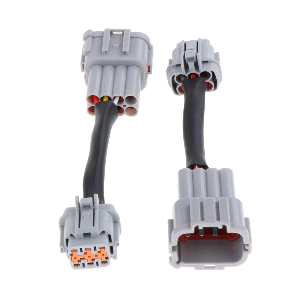 Set of 2 Car Headlight Conversion Adapter Left Right Plug Play Front Replace .
