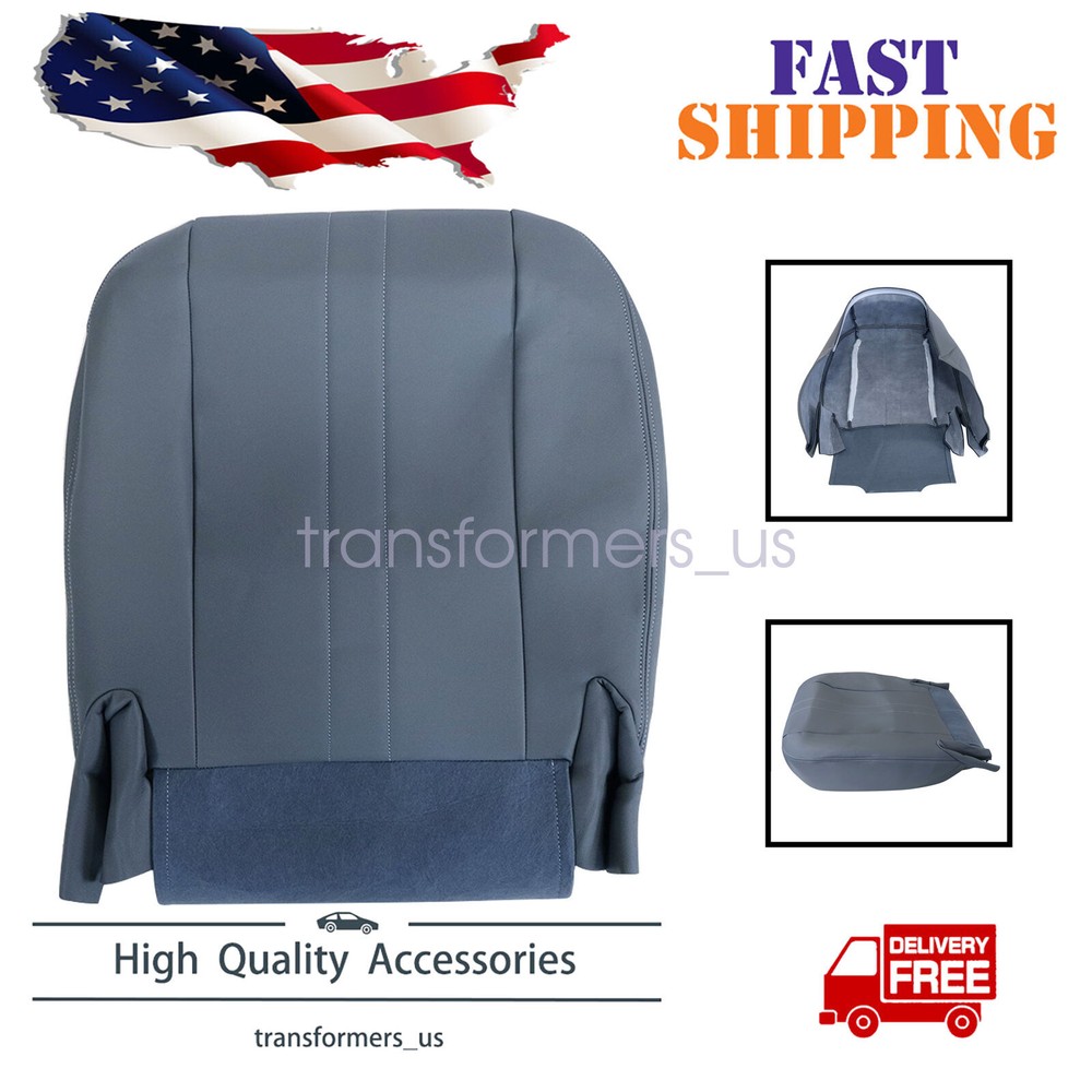2003-2014 GMC Savana Van Gray Driver Bottom Seat Cover for 1500 2500 3500 4500 Models