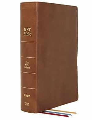 NET Bible, Full-notes Edition, Genuine - Leather Bound, by Thomas Nelson - Good