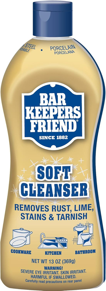 Bar Keepers Friend Soft Cleanser 13Oz Gentle Cleaning Power
