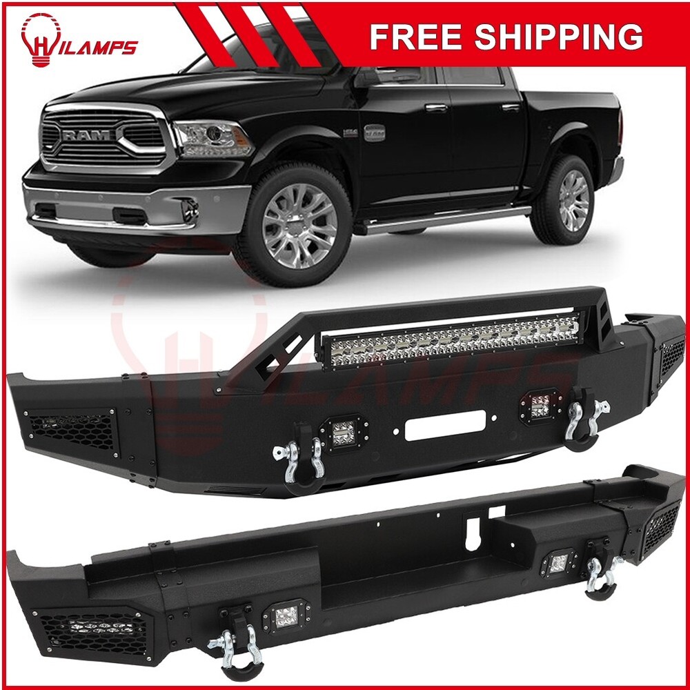 2019-2021 Dodge RAM 1500 5.7L Steel Bumper Guard Bar with Fog Lamps