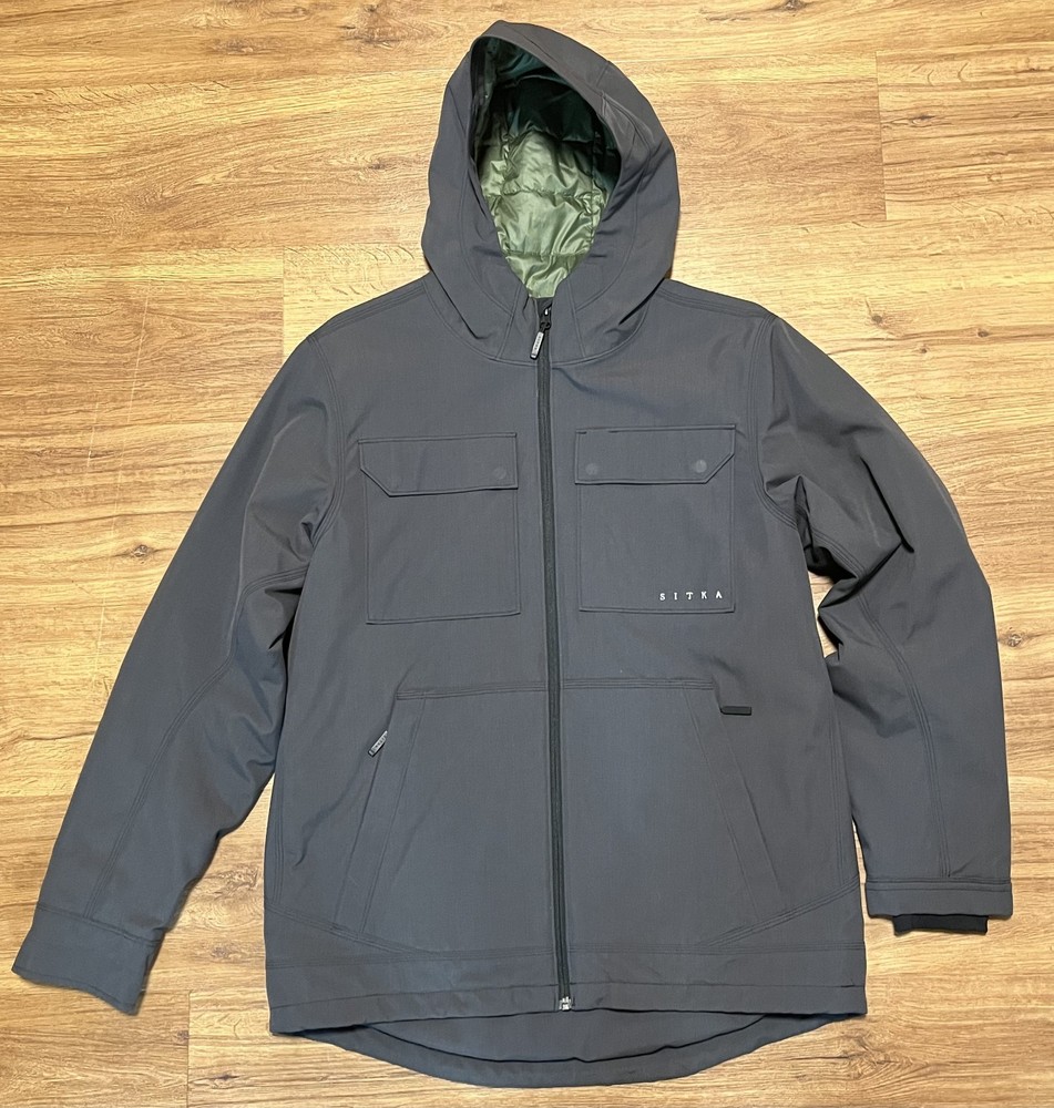 Sitka Grindstone Work Jacket, Insulated, Windproof, Iron Gray,  Large, New