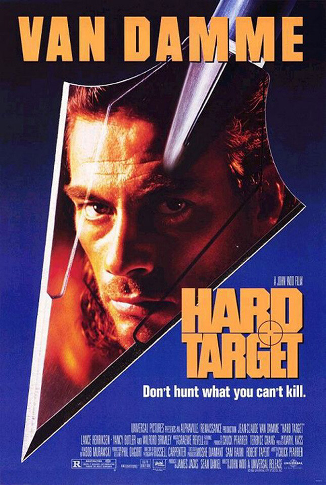 Hard Target (1993) Movie Poster, Original, SS, Unused, NM, Rolled