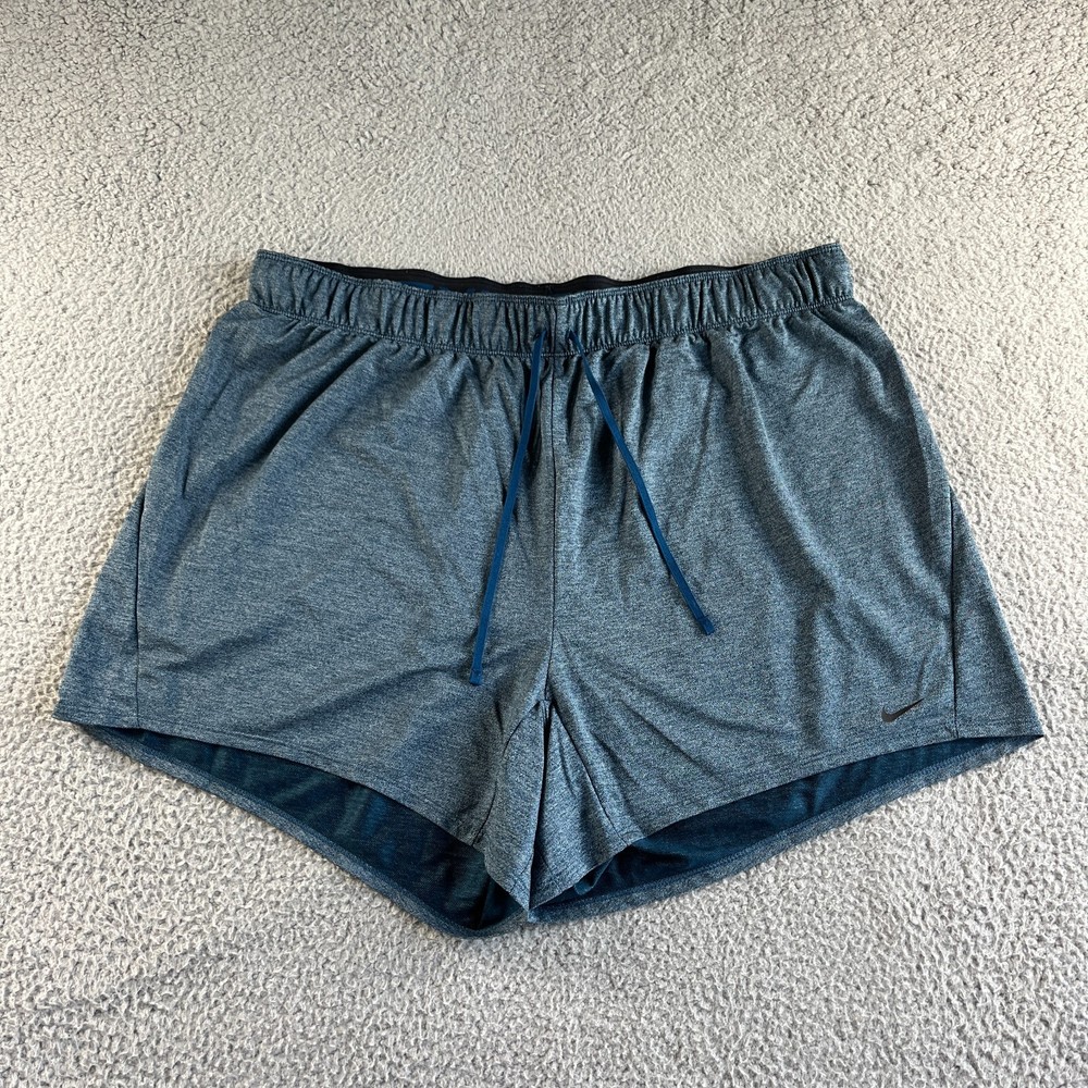 NEW Nike Shorts Womens Plus Size 1X Blue Dri-Fit Athletic Dry Attack Train Run
