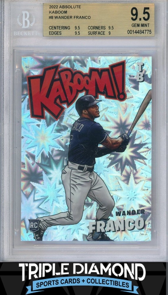 2022 Absolute Wander Franco Rookie RC Kaboom! SP Case Hit BGS 9.5 Gem MT R419