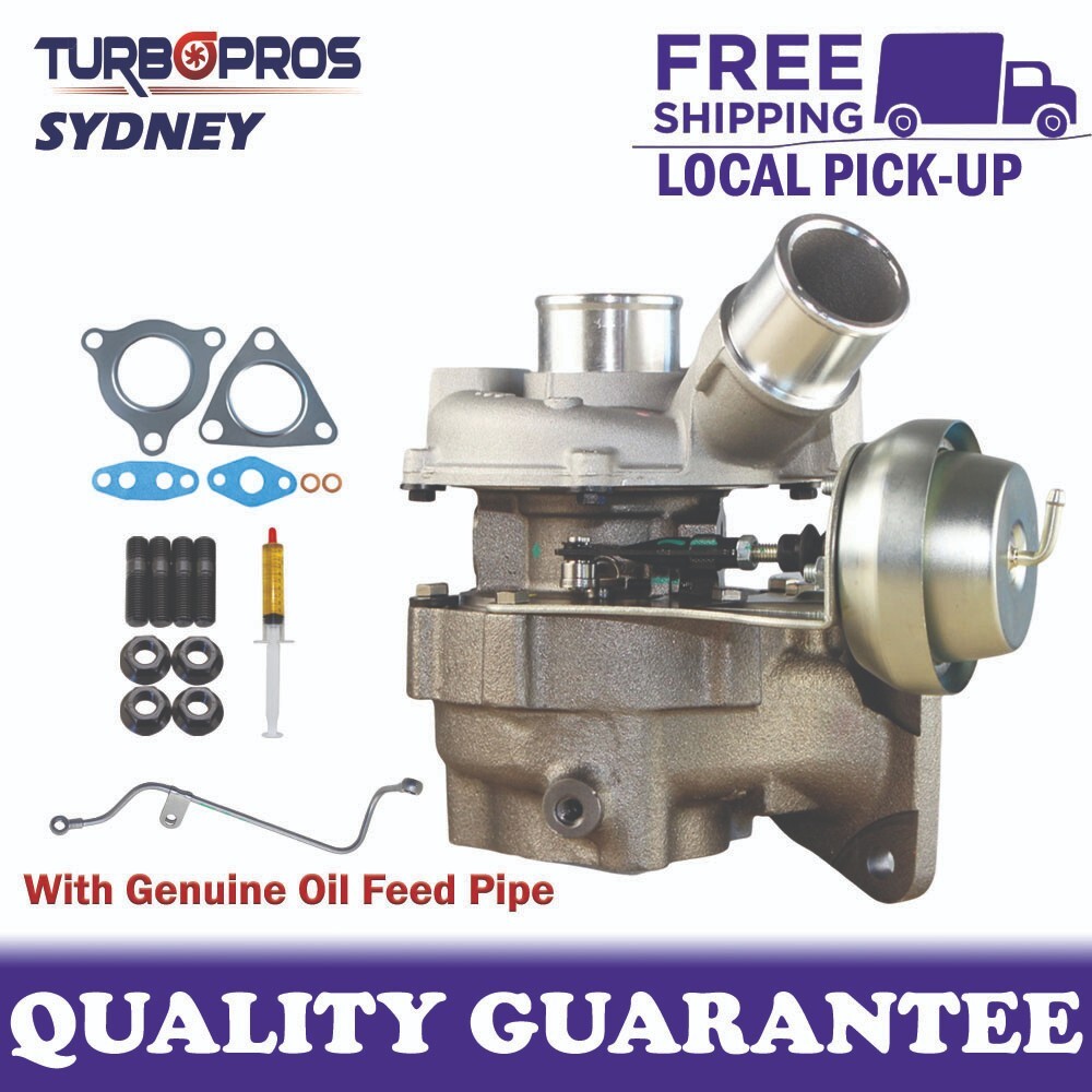 Turbo Charger+Genuine Oil Feed Pipe For Mitsubishi Triton MN 4D56 2.5L 4WD VT16