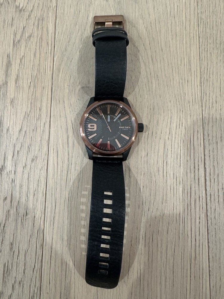Diesel Raze 1841 Never Worn Gorgeous Men’s Leather And Copper Watch