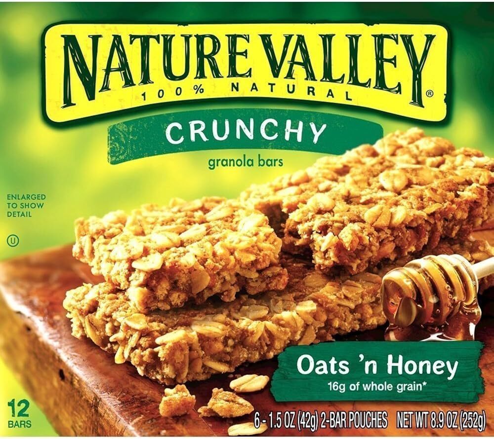 Nature Valley, Crunchy Granola Bars, Oats N Honey, Six 1.5 Ounce 2-bar Pouche...