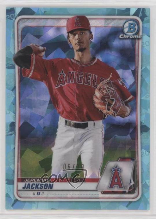 2020 Bowman Chrome Draft Sapphire Aqua Jeremiah Jackson #BD-169 /20