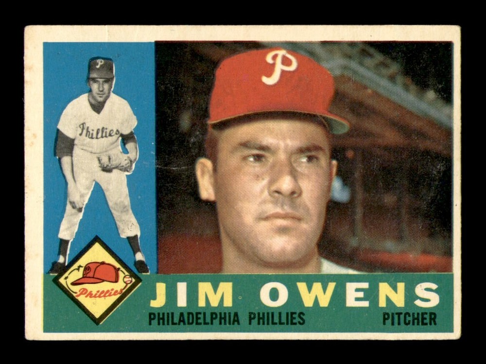 1960 Topps Set Break #185 Jim Owens VG-EX *OBGcards*