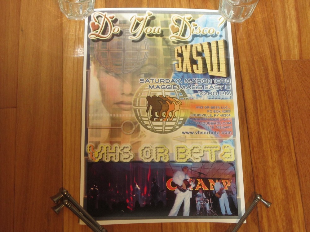 VHS OR BETA October 2004 Limited Edition Gig Poster   GS124