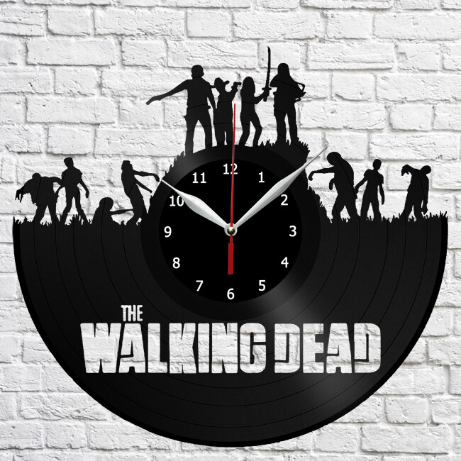 The Walking Dead Vinyl Record Wall Clock Home Fan Art Decor 12