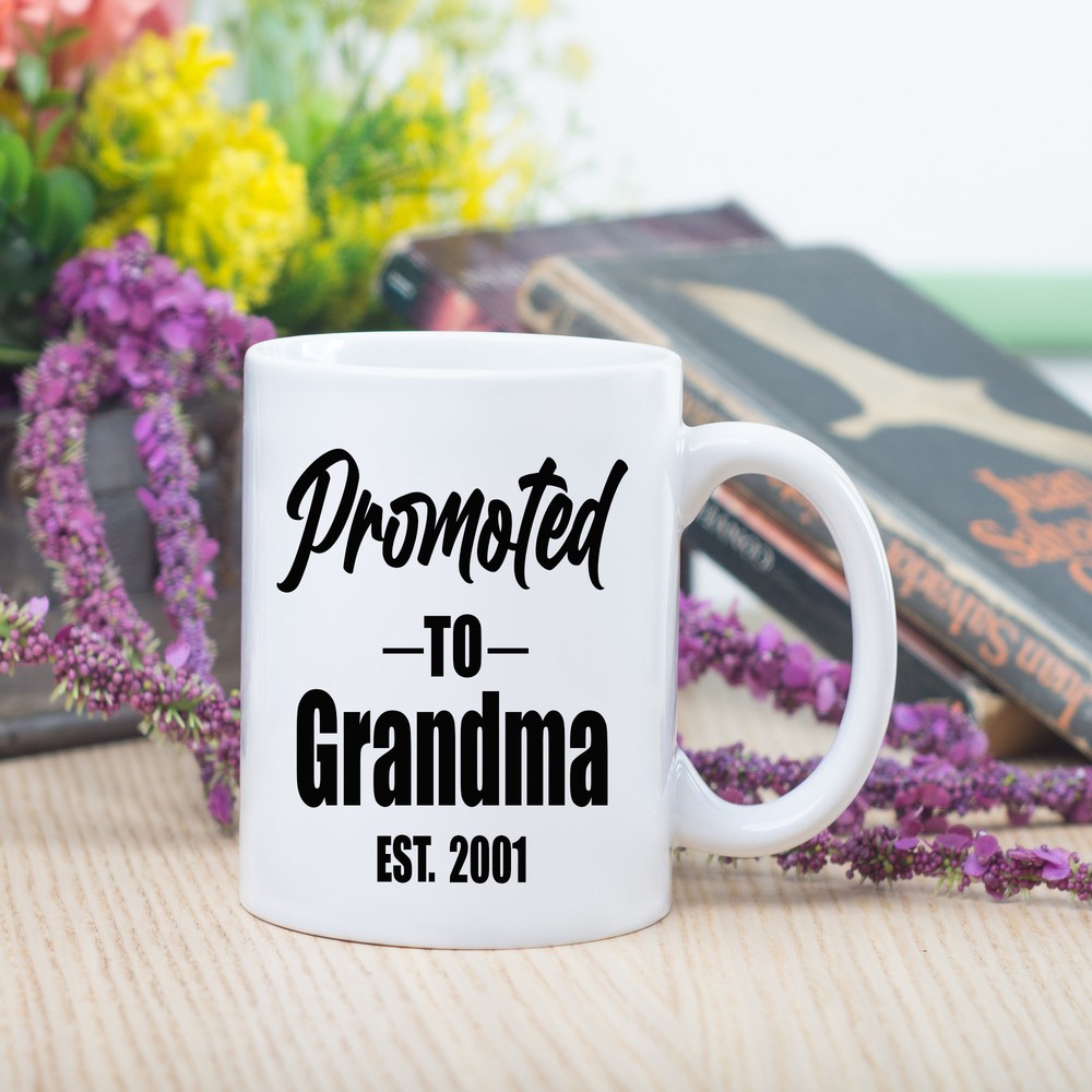 New Grandma Gift Promoted To Grandmacoffee Mug Pregnancy Reveal Mug Baby