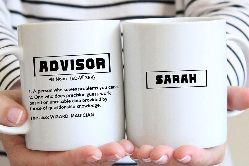 Personalized Advisor Gift Mug Funny Advisor Gift Appreciation Thank You Gift
