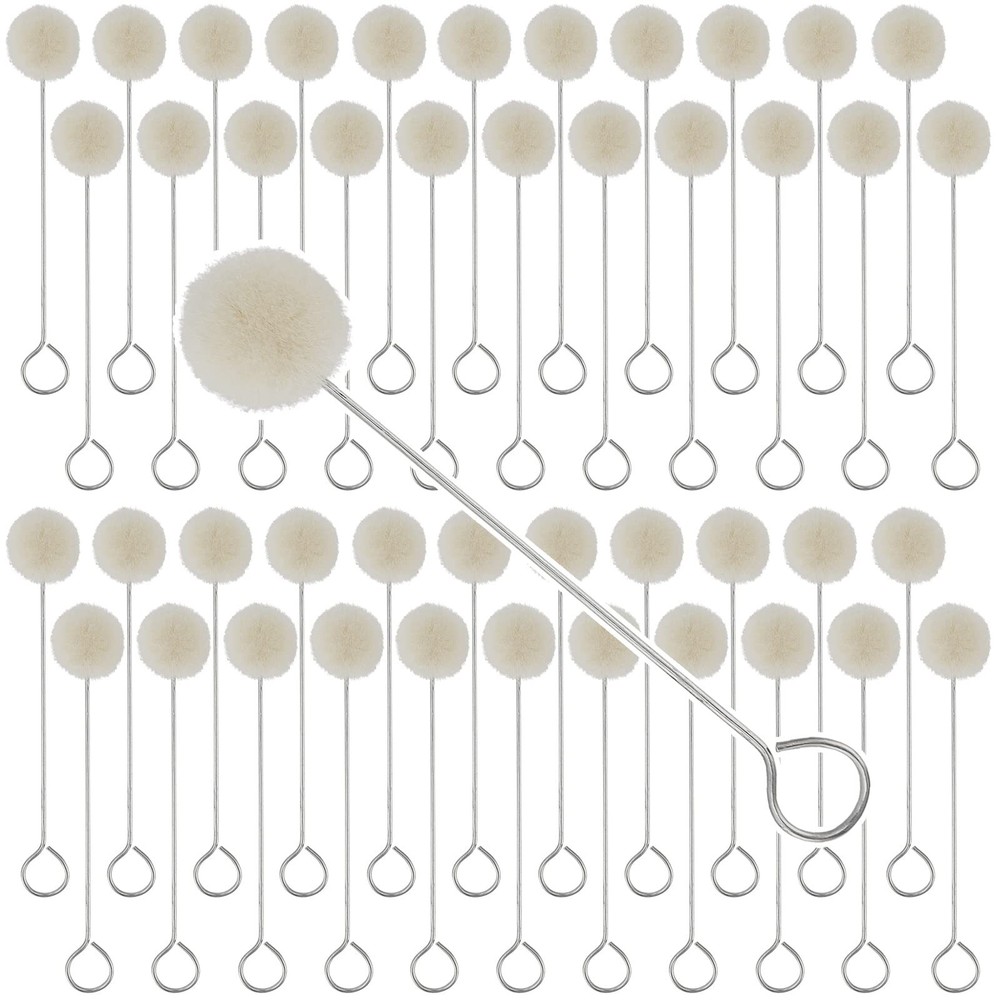 250 PCS Wool Daubers, Leather Dye Daubers, Wool Daubers Ball Brush with Metal...