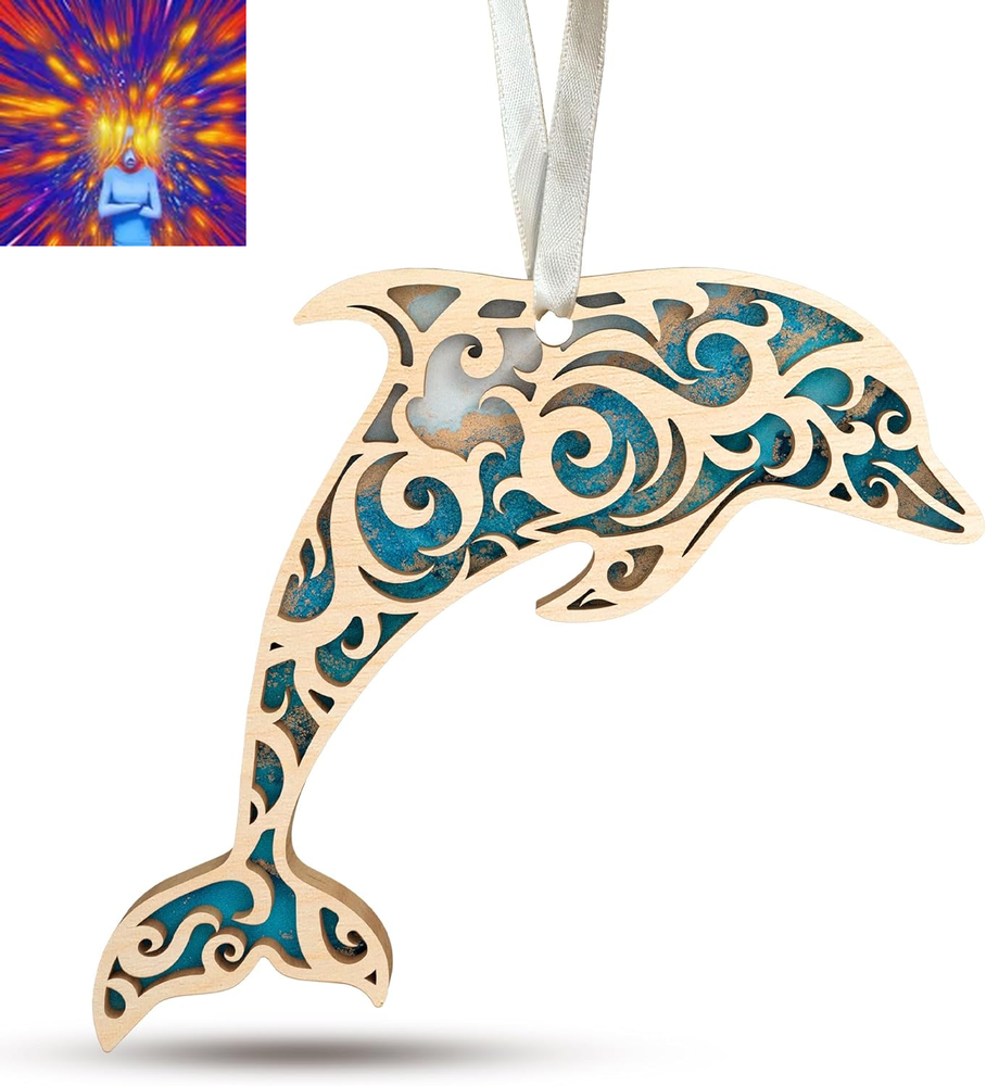 Dolphin Ornaments for Christmas Tree - Dolphin Ornament, Dolphin Christmas Ornam