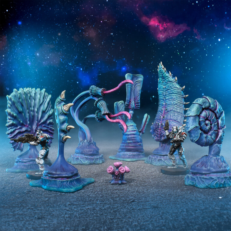 PRESALE Terrain Crate Alien Woods Scifi Forest for Warhammer 40k Fantasy 28mm-image