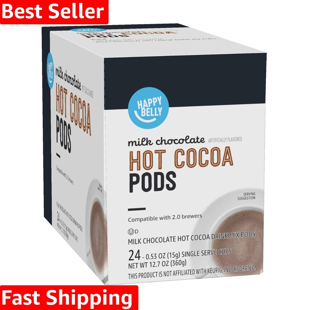 24 Count  Milk Chocolate Hot Cocoa Pods – Perfectly Brewed Every Time