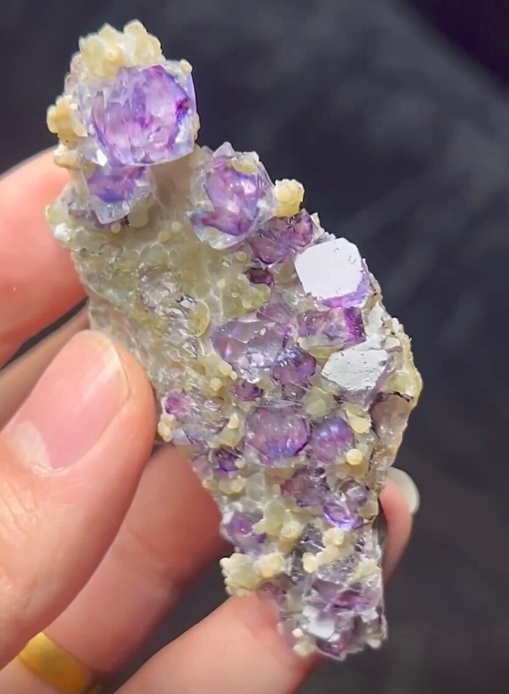 Inner Mongolia's rare purple fluorite crystal for collectors