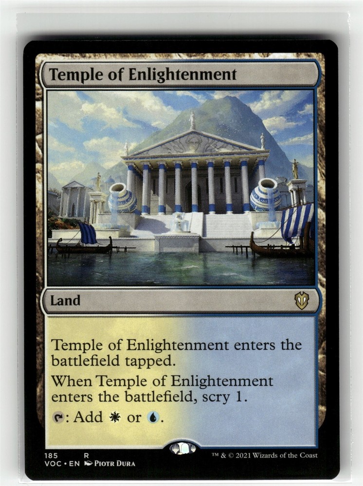 TEMPLE OF ENLIGHTENMENT Crimson Vow Commander #185 VOC(NM+)(MTG)