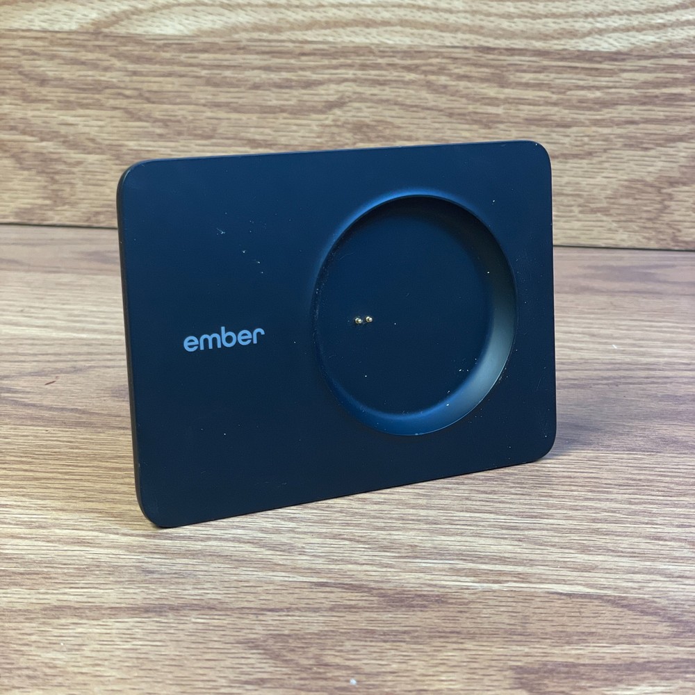 Ember Black Stainless Steel Temperature Control Smart Mug Charging Coaster