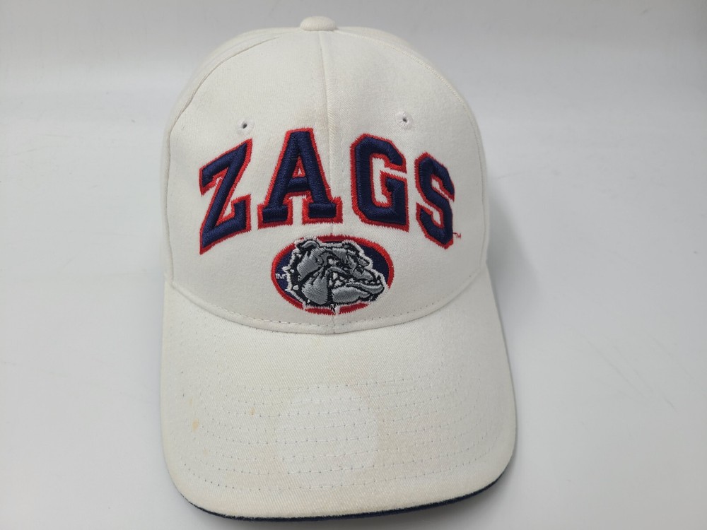Gonzaga University Bulldogs Zags Zephyr Adjustable Hat Cap Men Women NCAA White