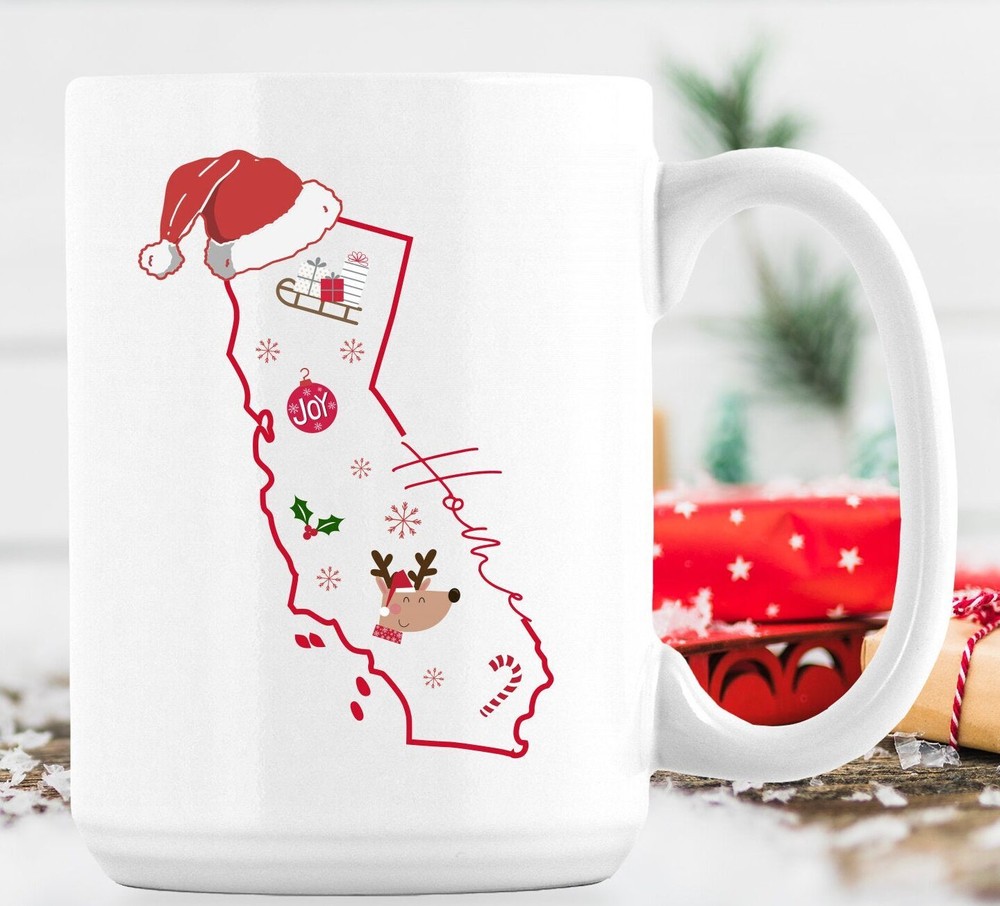 California Christmas California Christmas Mug California Xmas Gift California