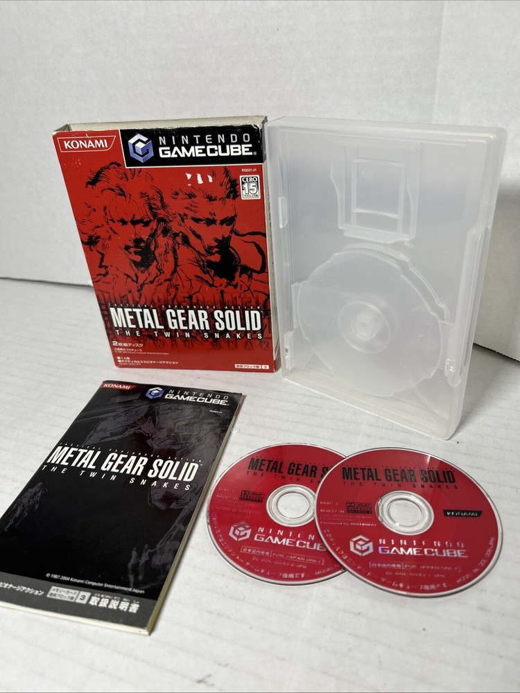 Metal Gear Solid Twin Snakes GameCube 2004 Japan Complete in Box