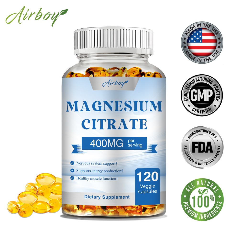 Magnesium Citrate - Bone & Muscles Health,  Digestive Health - High Absorption