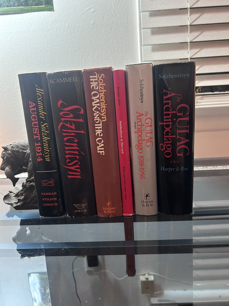 ALEXANDER SOLZHENITSYN 6 Book Lot Gulag Archipelago  And Others