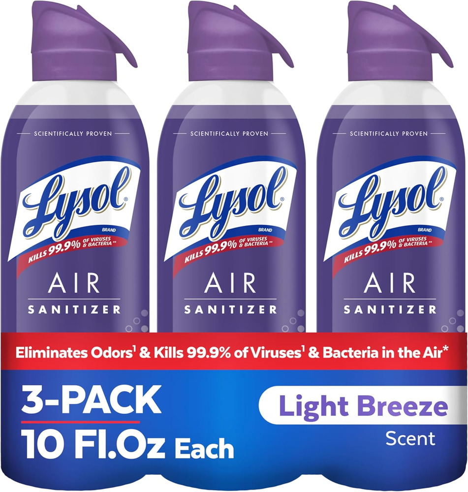 Air Sanitizer Spray for Fresh Air and Odor Control with Light Breeze Scent