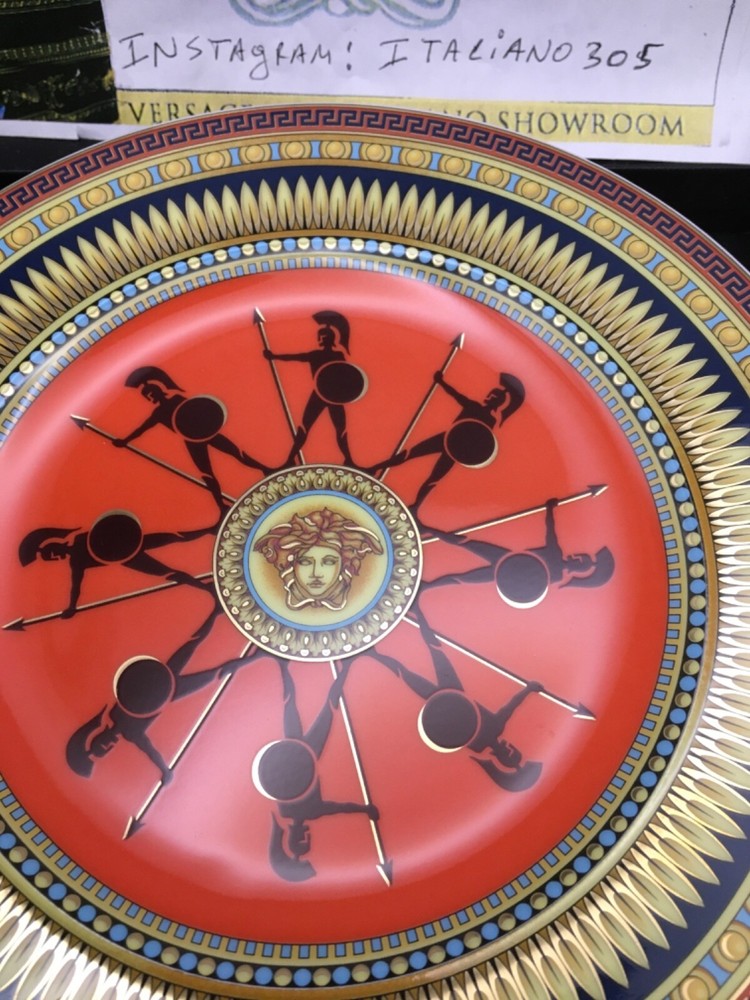 VERSACE ICONIC HEROES PLATE MEDUSA ROSENTHAL NEW in Box CHRISTMAS GIFT IDEA SALE-image