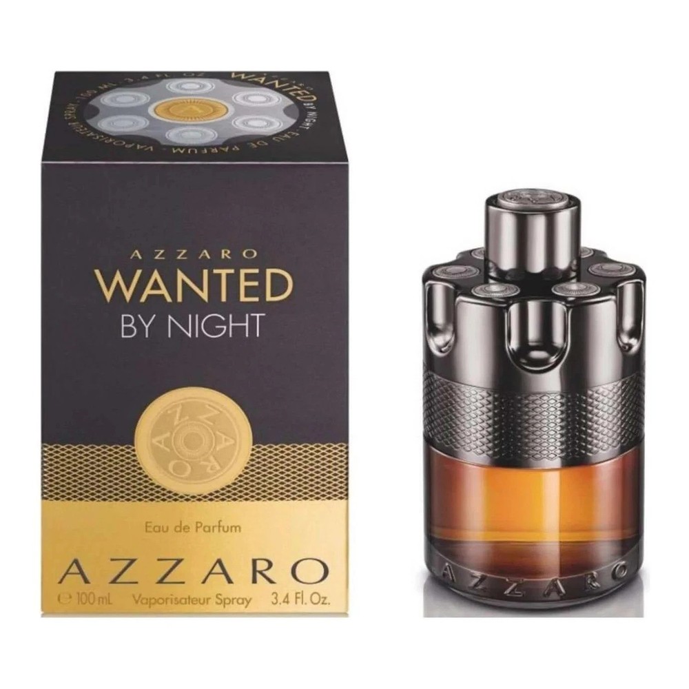 Azzaro COS-WBNMES34 3.4oz Wanted by Night Eau de Parfum for Men Spray