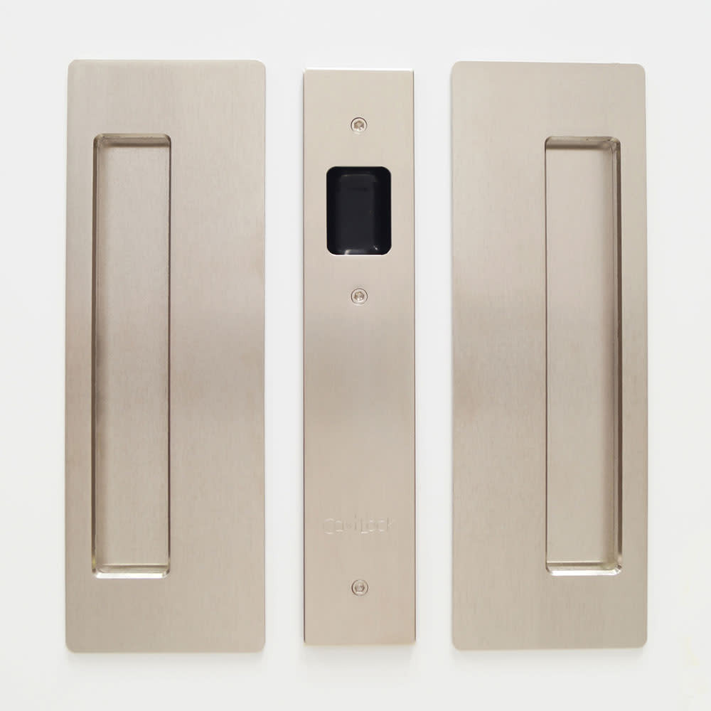 Cavilock CL400A-NL-38 Non-Latching Passage Pocket Door Pull for - Nickel