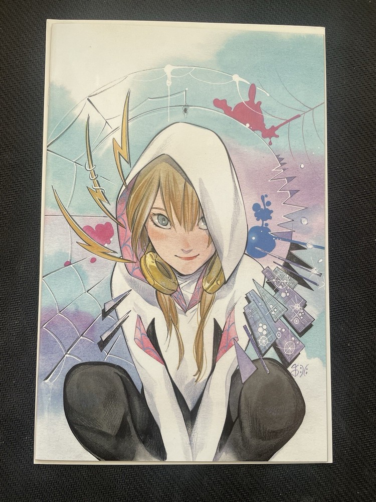 SPIDER-GWEN: GHOST-SPIDER #1 PEACH MOMOKO EXCLUSIVE VIRGIN VARIANT MARVEL 2024