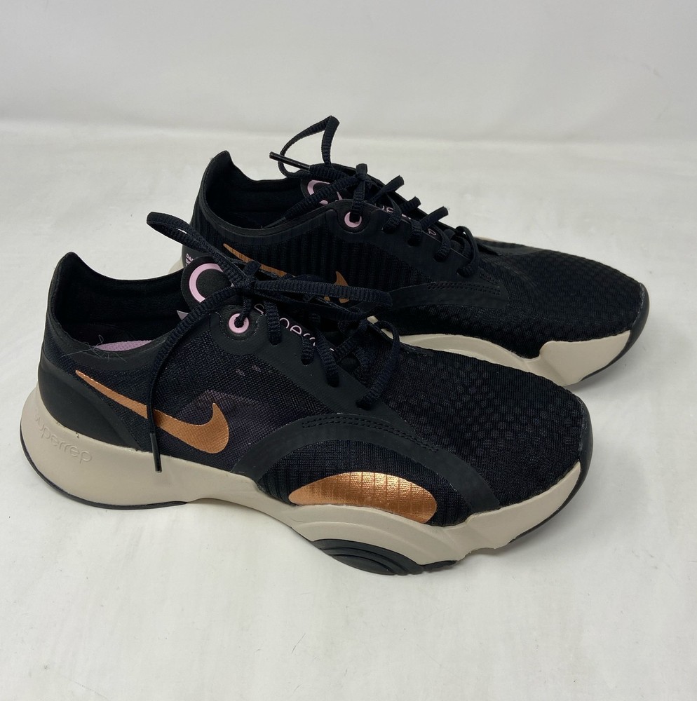 Nike SuperRep Go Women’s Training Shoes Black/Metallic Copper Size 8 CJ0860-186