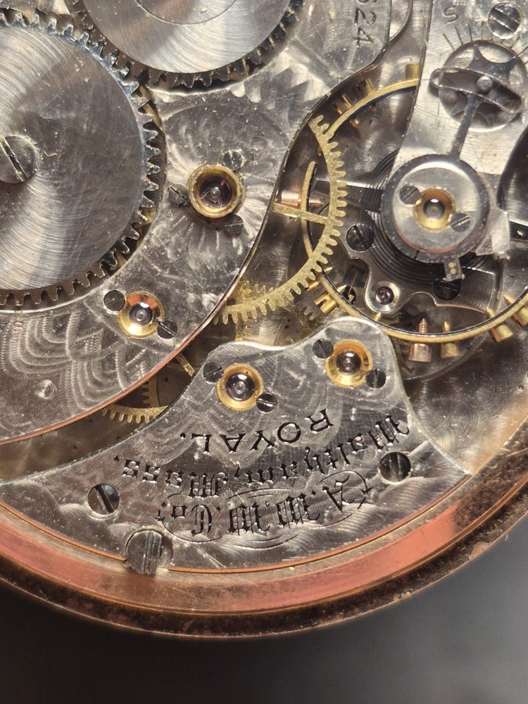 1894 Waltham Royal Pocket Watch And B&B Case Gold