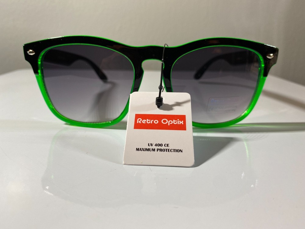 Classic Unisex Sunglasses with Black & Blue Frame and Black Tinted Lenses for Timeless Style