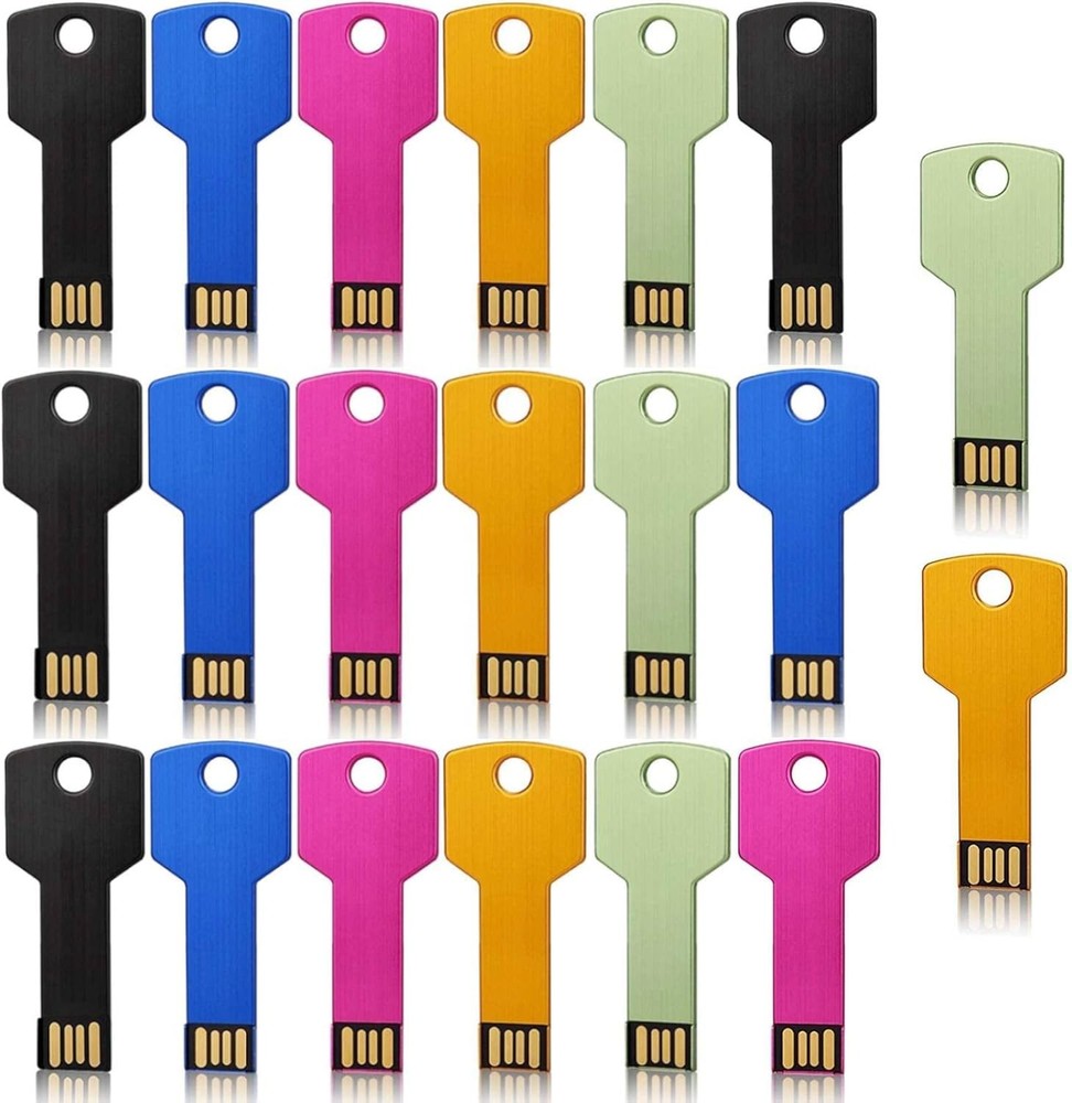 Lot USB 2.0 5/10/100PCS 32GB Metal Key Model Flash Drive Memory Stick Multicolor