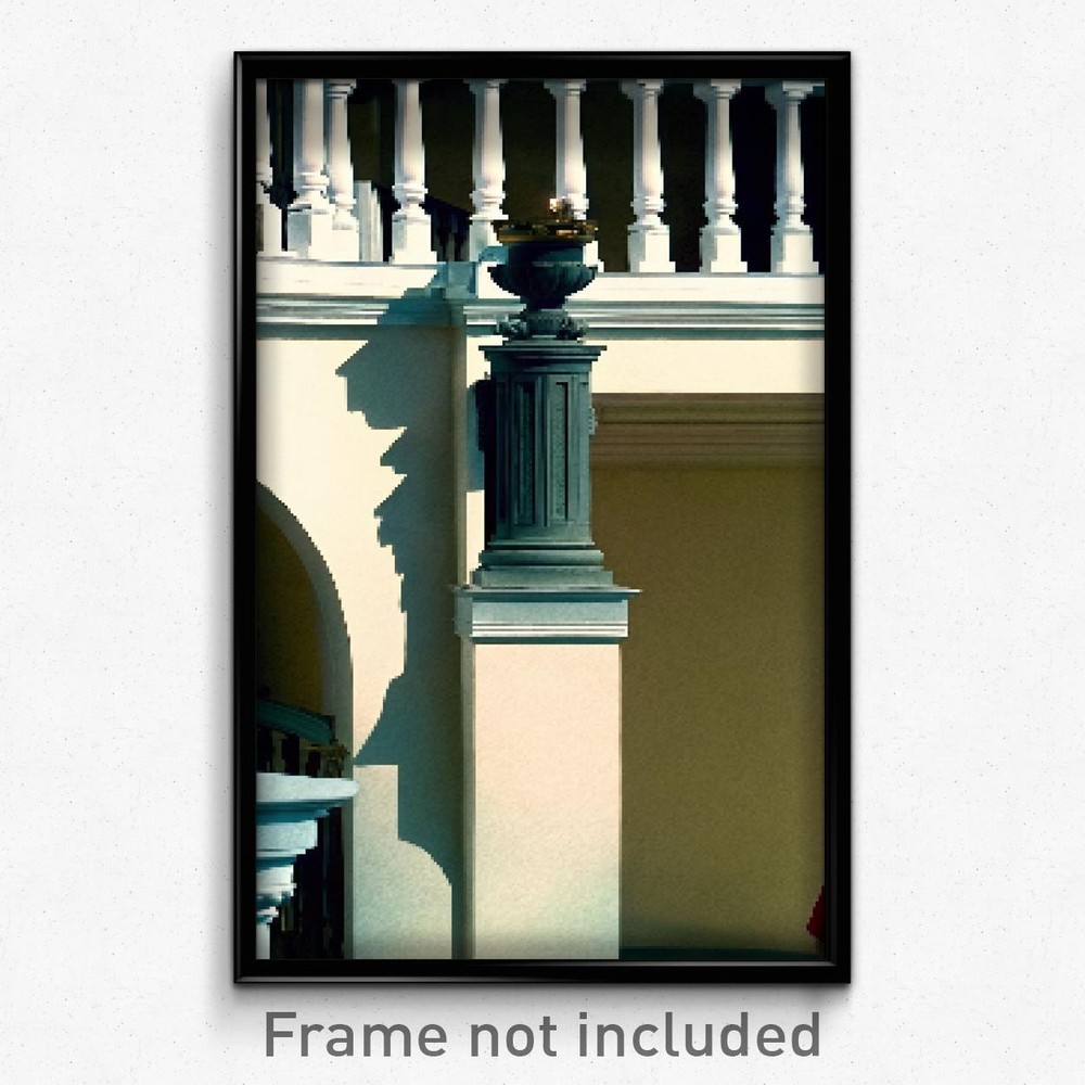 8 Bit Psychedelic Pixel Art Poster - Mellow Balustrade Trippy Gamer Print