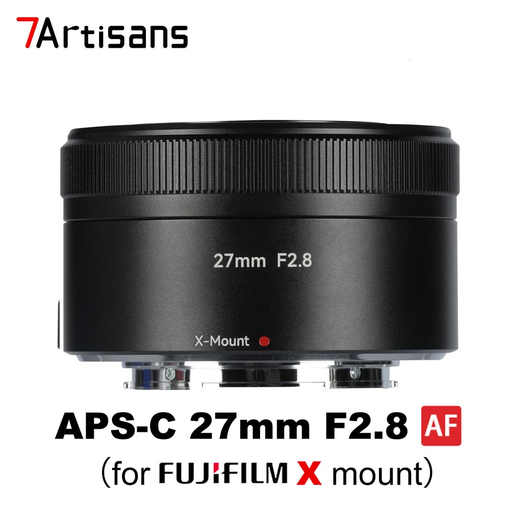 7Artisans 27mm F2.8 AF APS-C Auto Focus Lens for Fujifilm Fuji X Mount Cameras