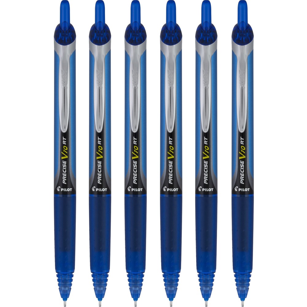 Pilot Precise V10 RT Retractable Liquid Ink Rollerball Pens, Bold Point, 1.0m...