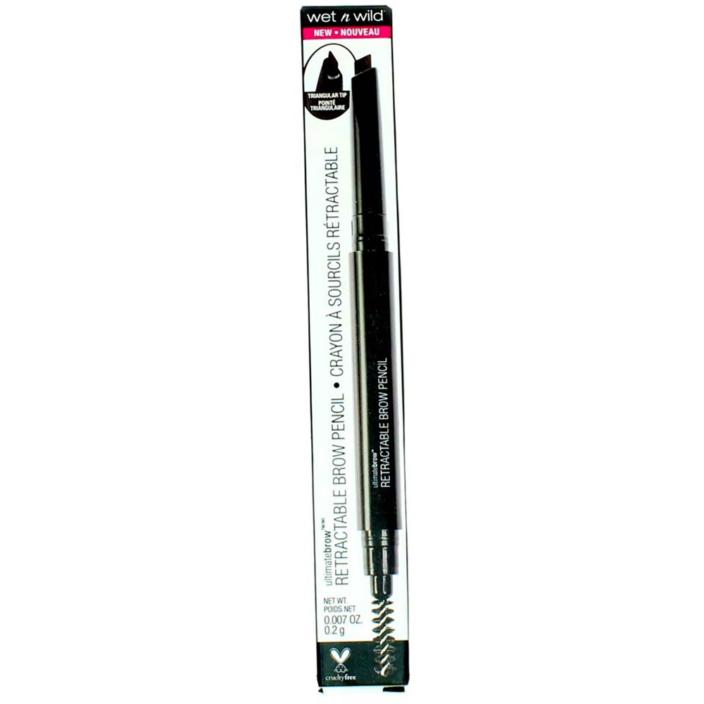 4 Pack Wet n Wild Ultimate Brow Retractable Eyebrow Pencil, Dark Brown 628A