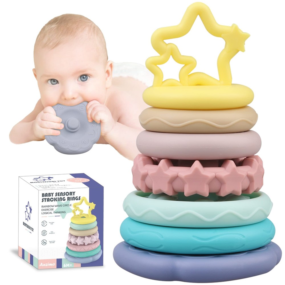 Baby Sensory Teething Toys - Baby Teether Montessori Toys - Gifts for Infant ...