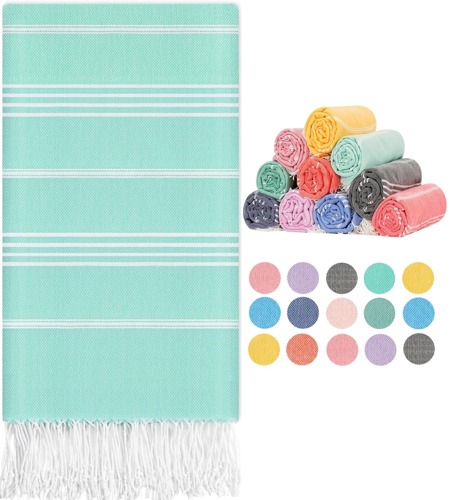 Antfuny Oversized Turkish Beach Towel for Adults Pool Swim Bath