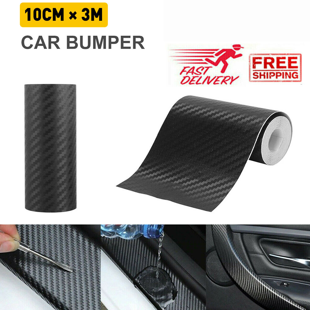 10FT Car Door Protector Sill Scuff Cover Sticker Bumper Body Anti-Scratch Strip